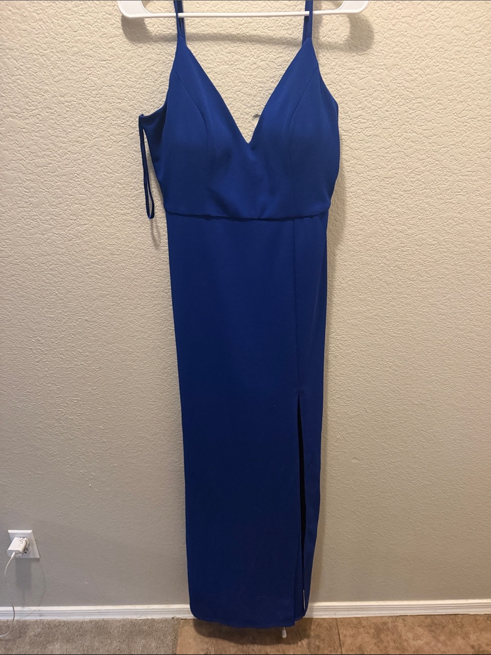 Trixxi Cobalt Blue Spaghetti Strap Maxi Dress